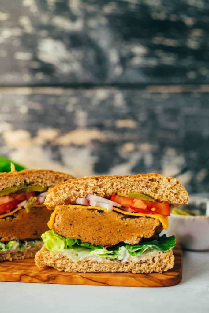 Seitan burger (for grilling) vegan