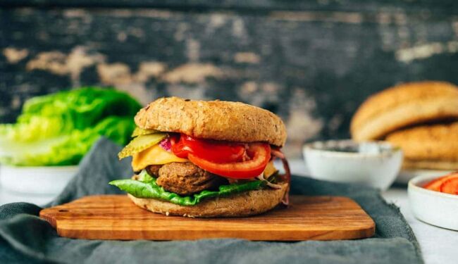 Seitan Burger (zum Grillen) vegan