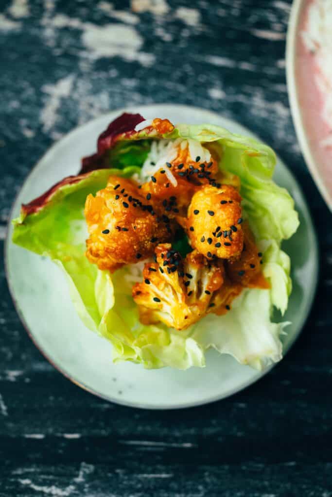 Blumenkohl Wings süß-sauer