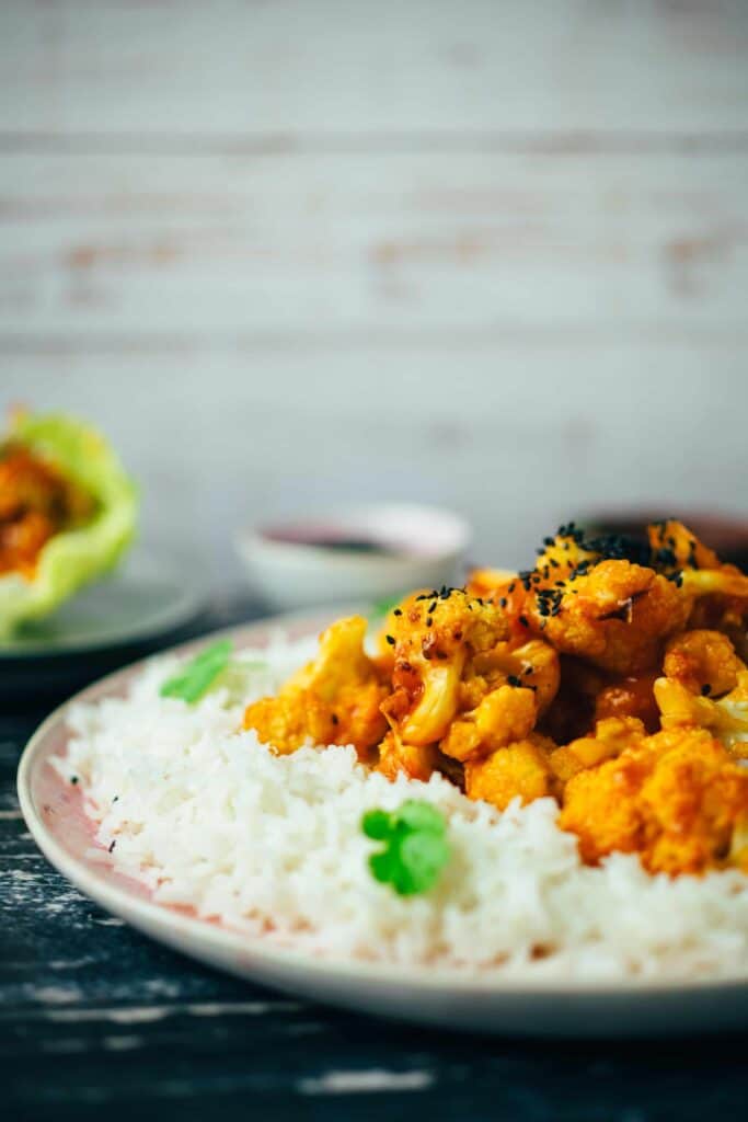 Blumenkohl Wings süß-sauer