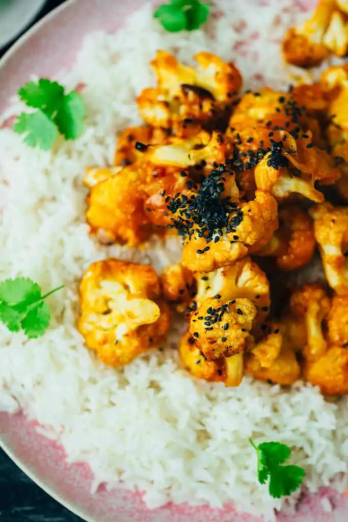 Cauliflower wings sweet and sour