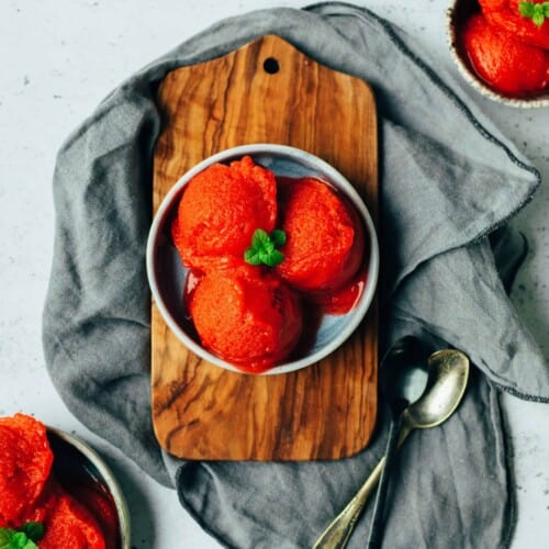 Erdbeer Sorbet (vegan)