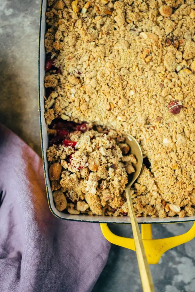 Cherry Crisp (oil-free, gluten-free)