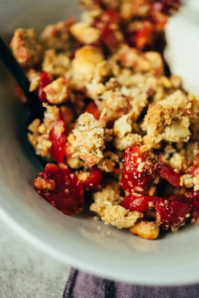 Cherry Crisp (oil-free, gluten-free)