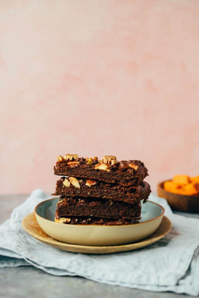 Süßkartoffel Brownie (ölfrei, glutenfrei)