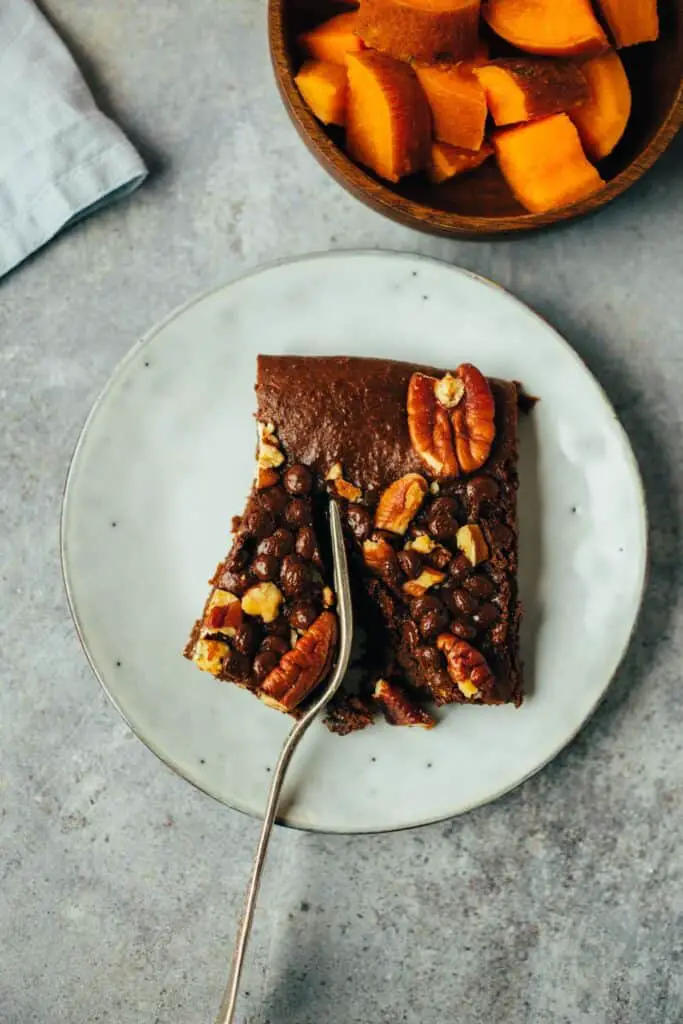 Süßkartoffel Brownie (ölfrei, glutenfrei)