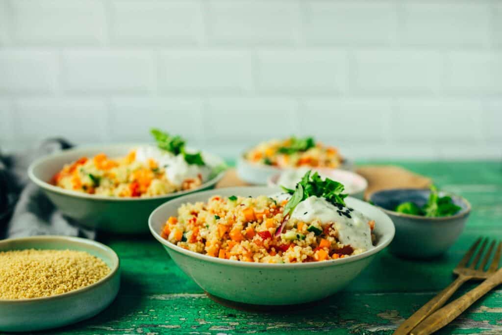 Veganer Couscous Salat 10 Minuten Vegane Vibes