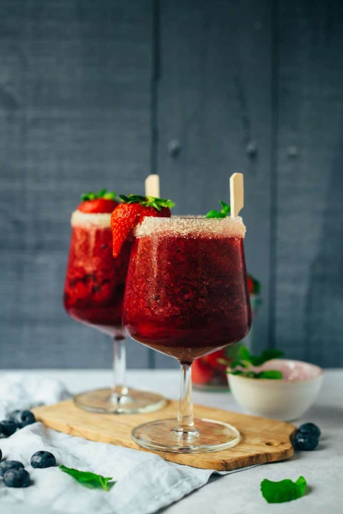 Refreshing berry slushie