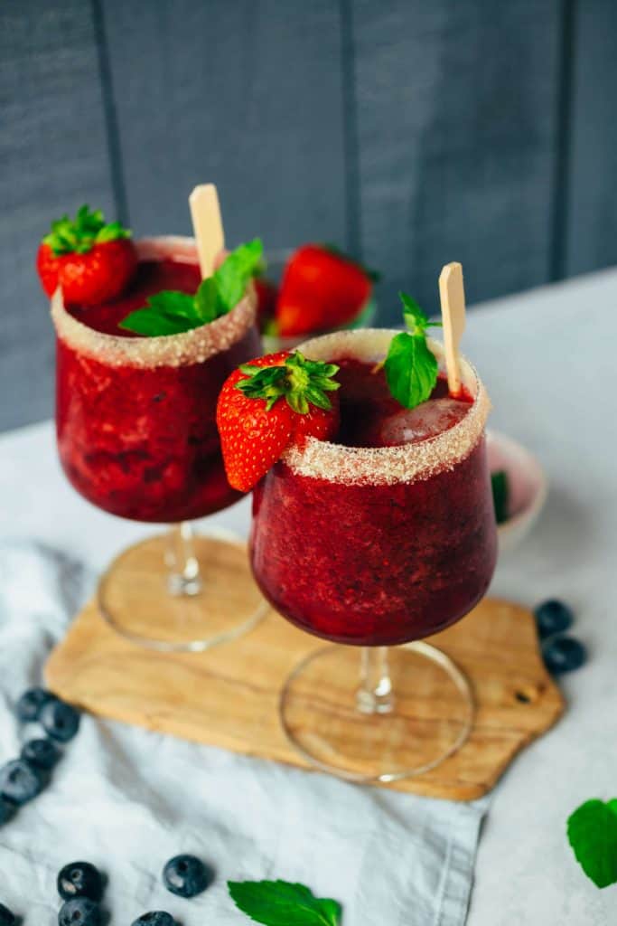 Refreshing berry slushie