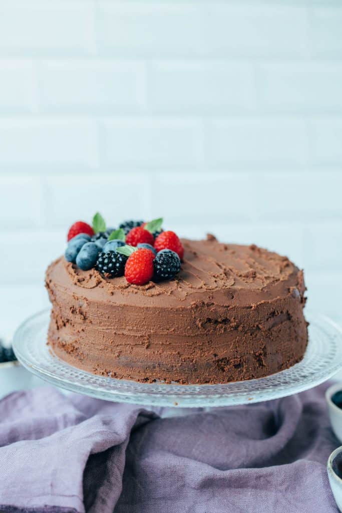 Chocolate cake (gluten-free, oil-free)