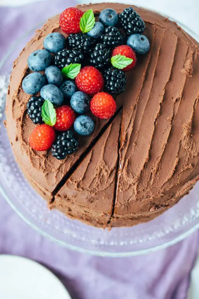 Chocolate cake (gluten-free, oil-free)