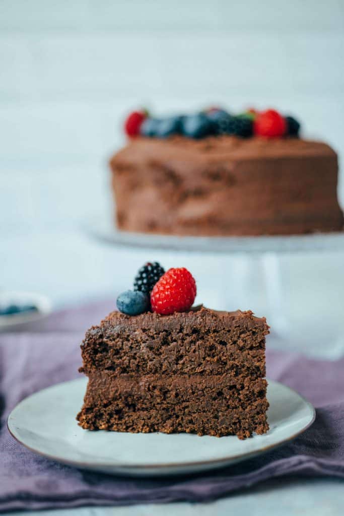 Schoko Torte (glutenfrei, ölfrei)