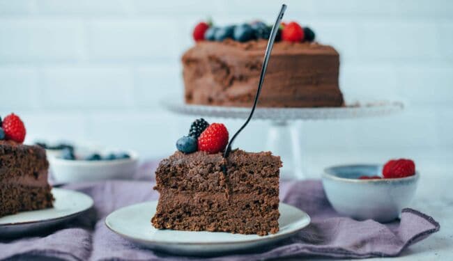 Schoko Torte (glutenfrei, ölfrei)