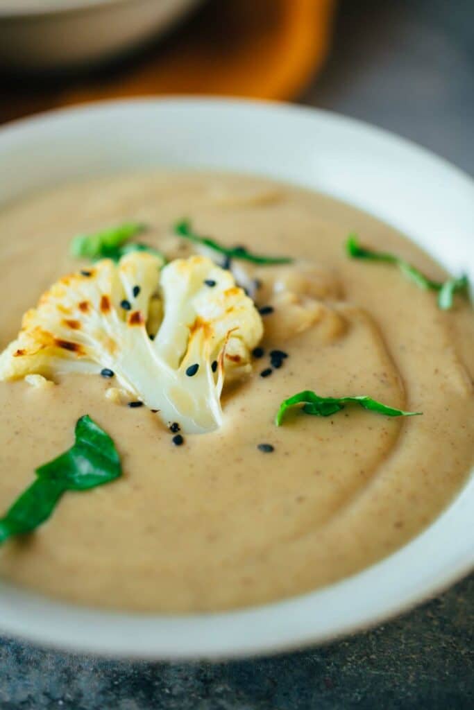 Blumenkohl Suppe (vegan + glutenfrei)