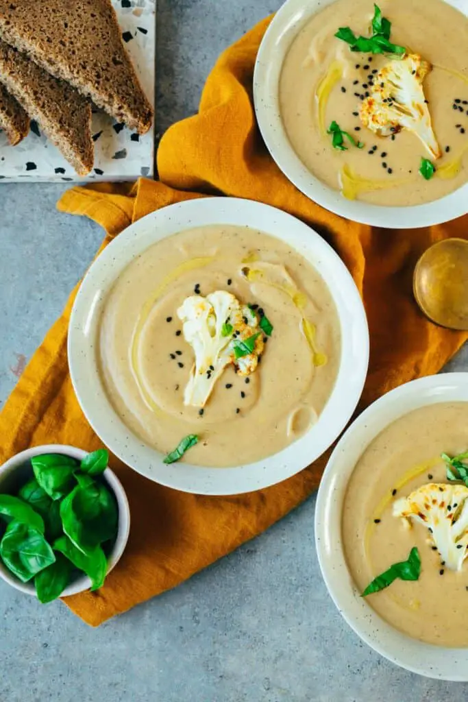 Blumenkohl Suppe (vegan + glutenfrei)