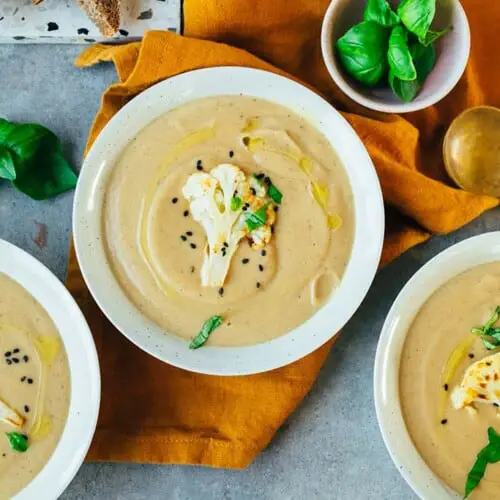 Blumenkohl Suppe (vegan + glutenfrei)