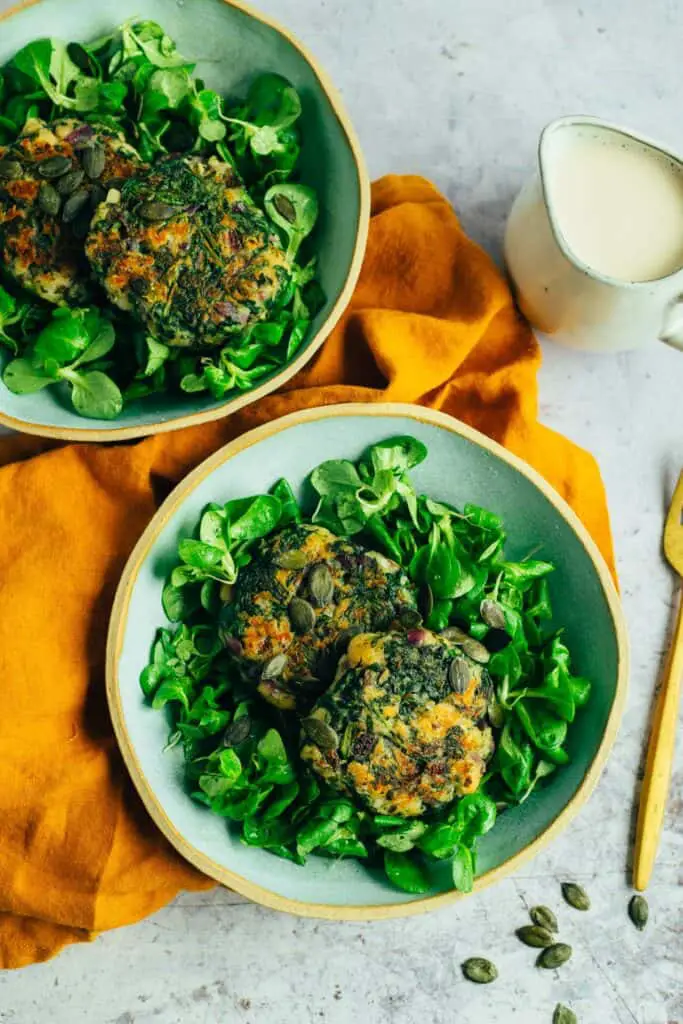 Vegane Pfannen-Spinatknödel (glutenfrei)