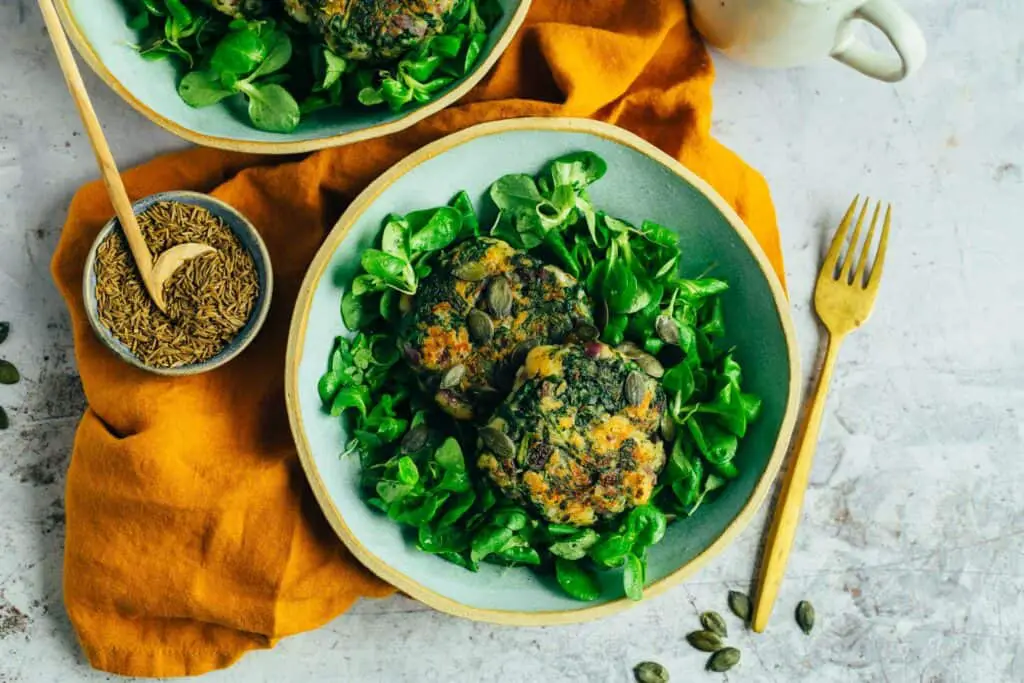 Vegane Pfannen-Spinatknödel (glutenfrei)