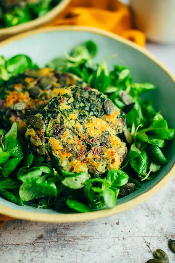 Vegane Pfannen-Spinatknödel (glutenfrei)