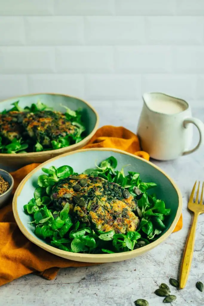 Vegane Pfannen-Spinatknödel  (glutenfrei)