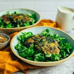 Vegane Pfannen-Spinatknödel (glutenfrei)