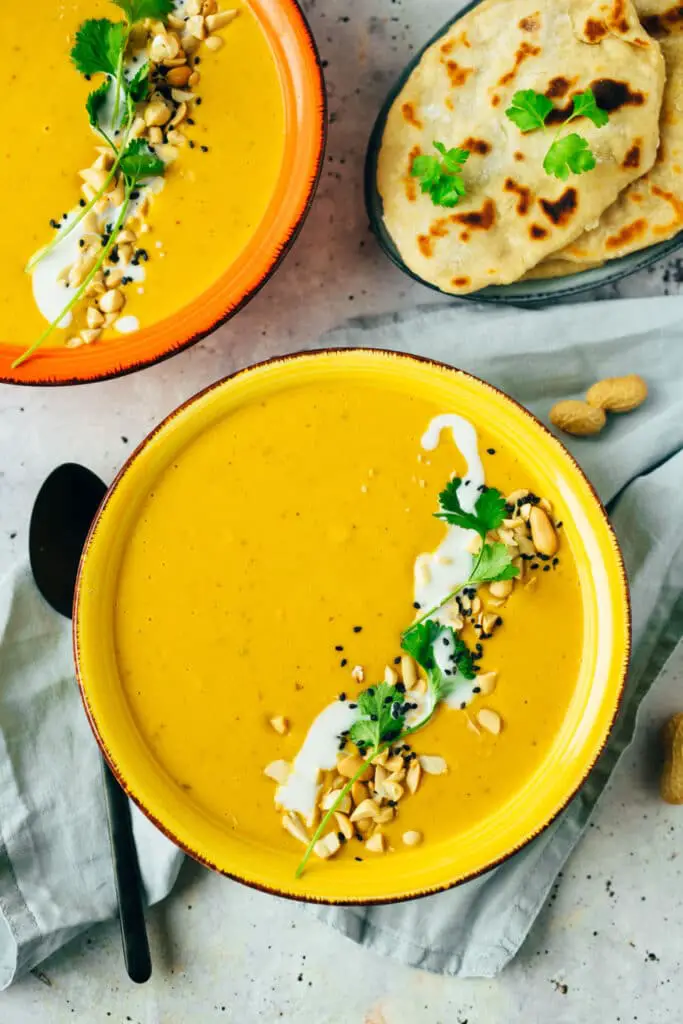 Erdnussbutter Curry Suppe (v, gf)