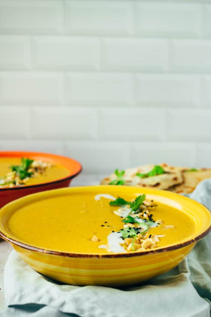 Erdnussbutter Curry Suppe (v, gf)