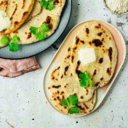 Glutenfreies Naan Brot ohne Hefe