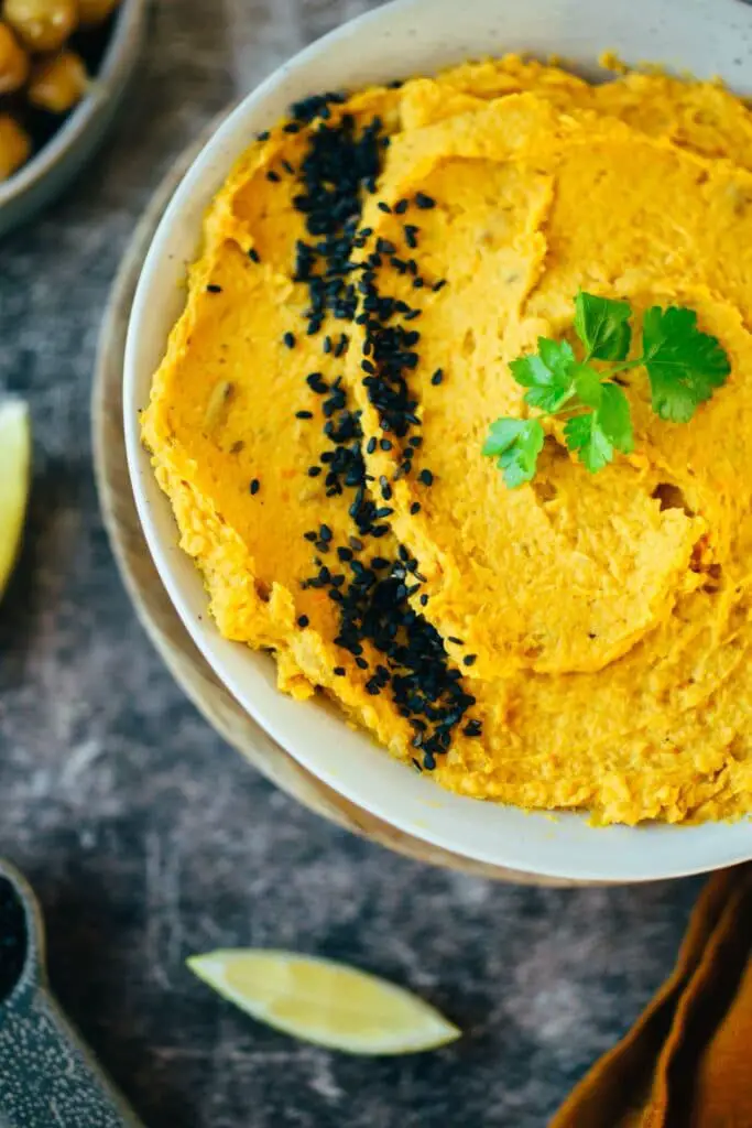 Süßkartoffel-Hummus selber machen (no waste!) v&gf