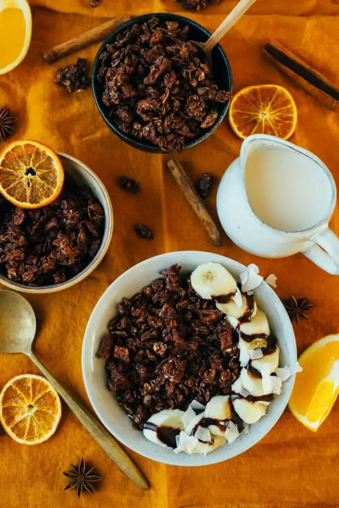 Weihnachts Granola (ölfrei, glutenfrei, vegan)