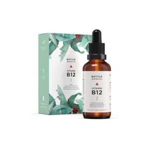 BOTTLD botanics® Vitamin B12 Tropfen, alkoholfrei, alle 3 natürlichen Formen: Beide Aktivformen (Methyl- & Adenosylcobalamin) und Depot-Form (Hydroxocobalamin), vegan, hergestellt in Deutschland