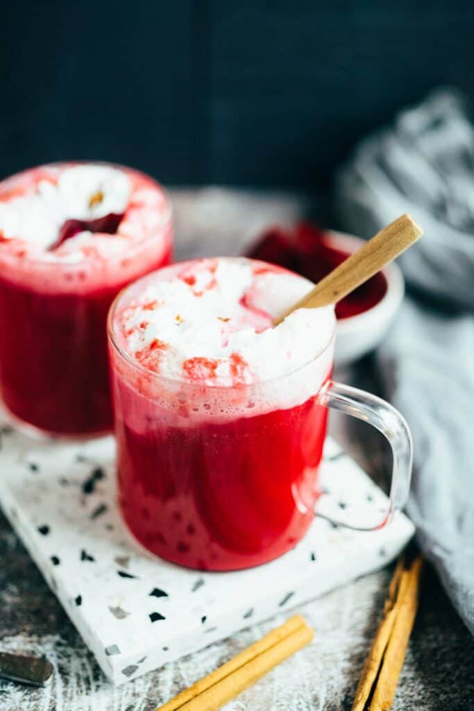 Rote Beete Latte (10 Minuten)