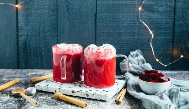 Rote Beete Latte (10 Minuten)