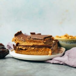 Twix Bars (ohne Backen) - veganes Rezept