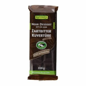 Rapunzel Zartbitter Kuvertüre HIH, 4er Pack (4 x 200 g) - Bio