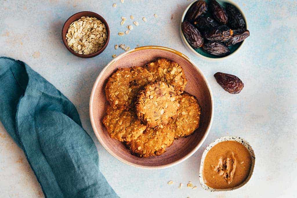 Hafercookies mit Dattel Chunks (v&gf) - 20 Minuten