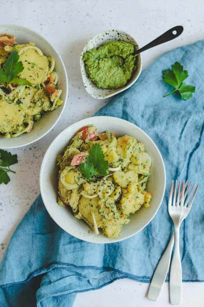 Kartoffelsalat mit Bärlauch Pesto