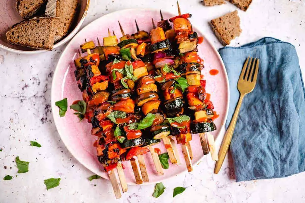 Tofu-Gemüse Spieße (vom Grill)