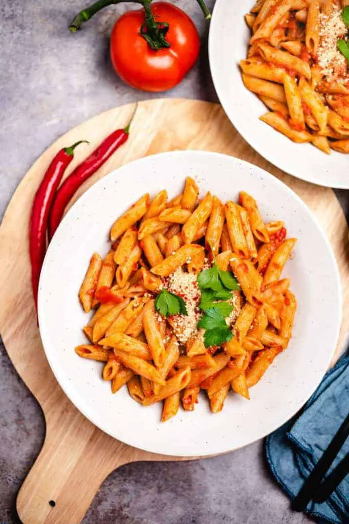 Pasta Arrabiata (30 Minuten) vegan Rezept