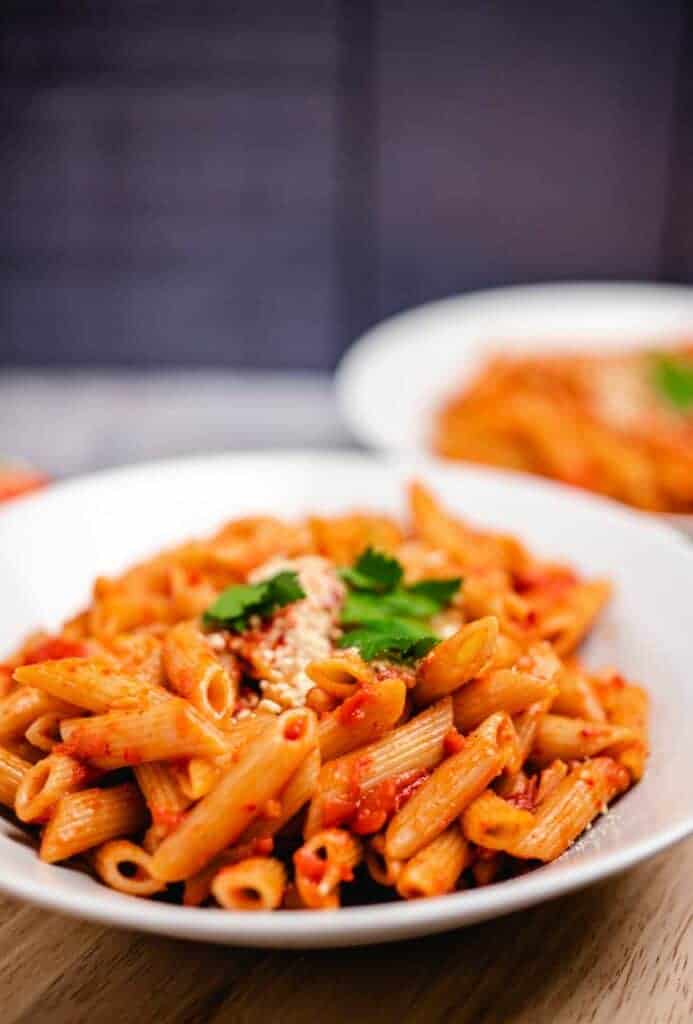 Pasta Arrabiata (30 Minuten) vegan Rezept