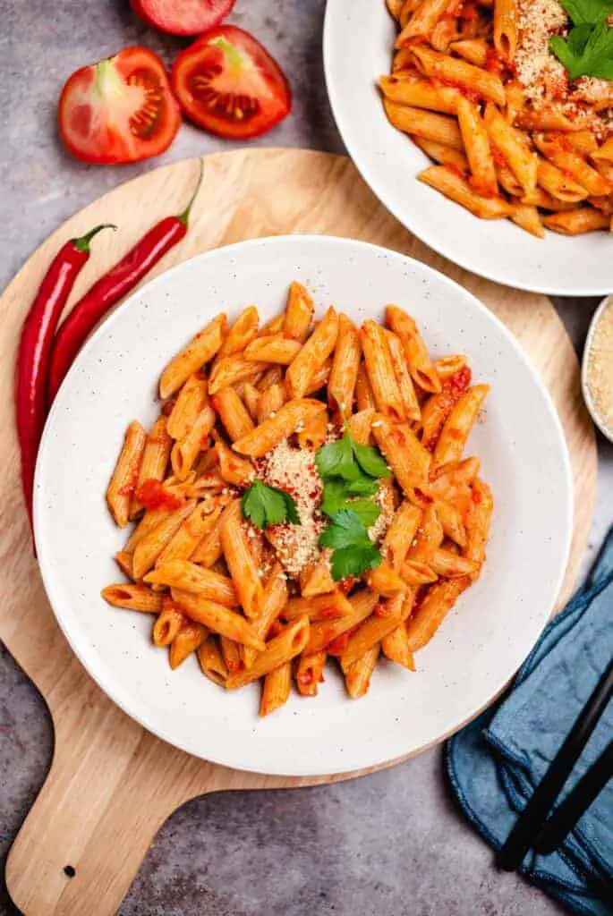 Pasta Arrabiata (30 Minuten) vegan Rezept