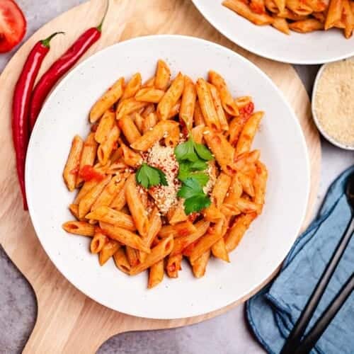 Pasta Arrabiata (30 Minuten) vegan Rezept