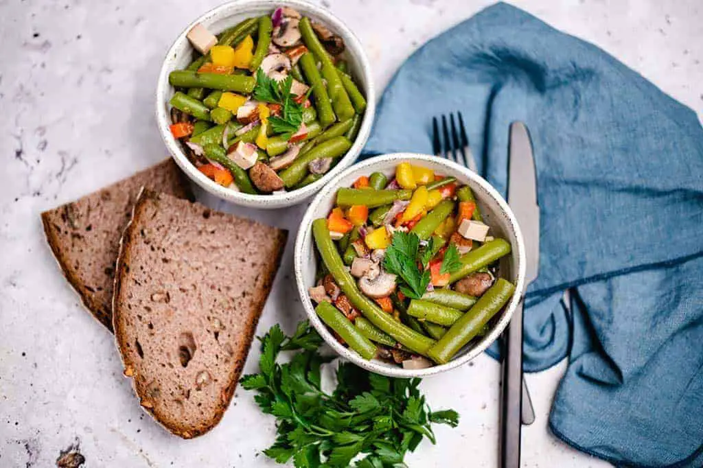 Mediterraner Bohnen Salat