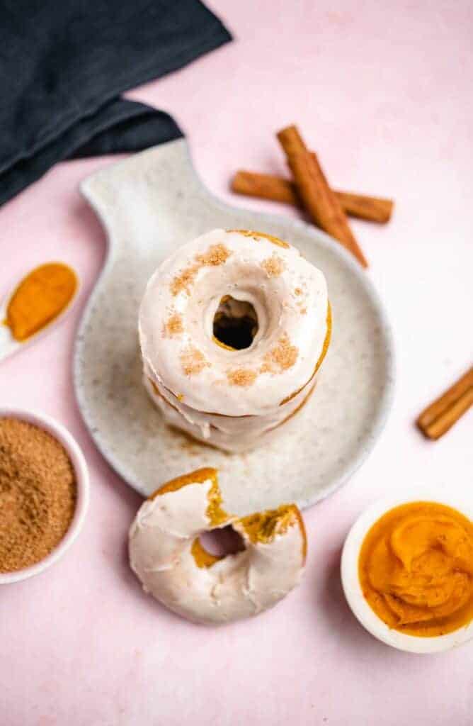 Kürbis Donuts (30 Minuten) vegan