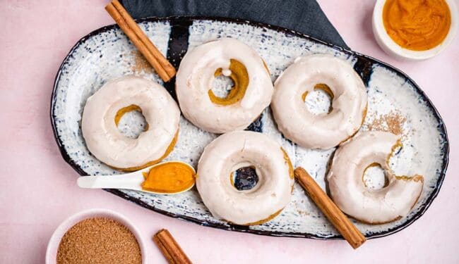 Kürbis Donuts (30 Minuten) vegan