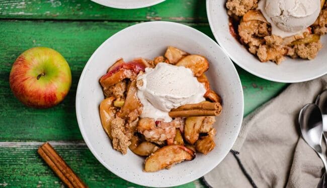 Apple Crisp (vegan & glutenfrei) Rezept