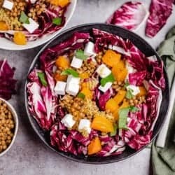 Kürbis Radicchio Salat (vegan)