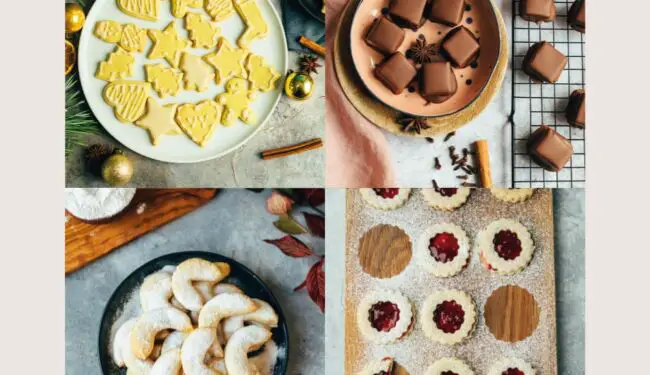 Leckere und einfache Plätzchen für die Adventszeit mit glutenfreien Optionen. - Vegane Plätzchen Sammlung