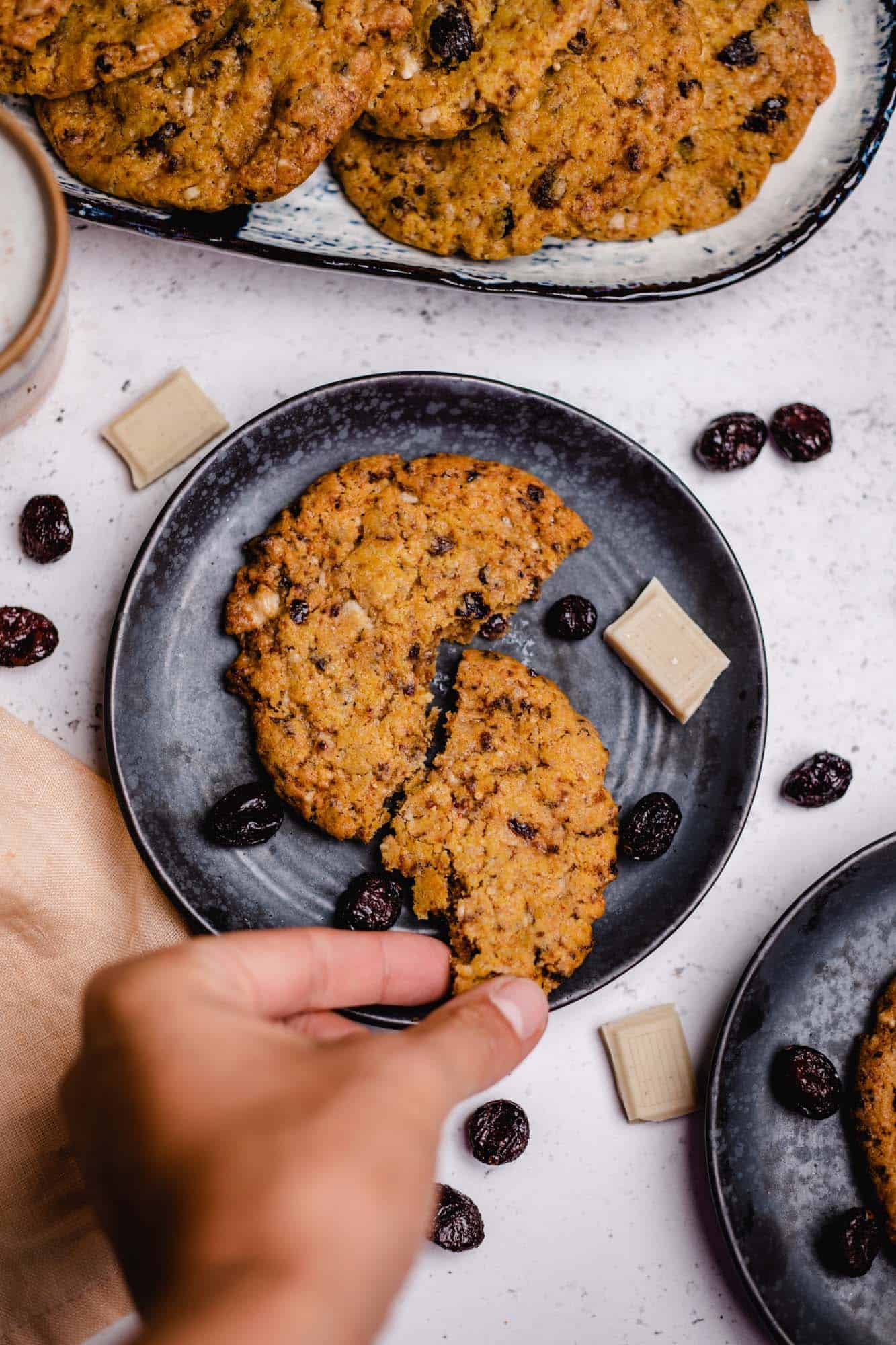 Cookies mit Cranberries und weißer Schokolade (25 Minuten) — VEGANE VIBES