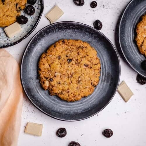 Cookies mit Cranberries und weißer Schokolade vegan Rezept